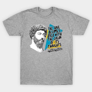 Marcus Aurelius Philosophy Quote Statement Typography Design T-Shirt